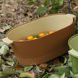 Drain Colander Double Layer Detachable Increased Deepened Capacity Plastic Colander Strainer Set for V1294-YM0716-3118220141514