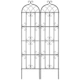 2 Packs Metal Garden Trellis for Climbing Plant Support 87x20 in Rustproof V952-HPJHX2JTH87W13N5YV0
