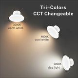 5 PCS LED DOWNLIGHT KIT 90MM NON DIM 10W 3 COLOR IN 1 WARM WHITE COOL WHITE DAY LIGHT TRI COLOR V255-TRI90MM-5