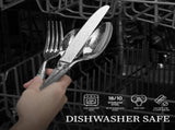 20 Pieces Silverware Set, Premium 18/10 Stainless Steel Flatware Set, Luxury Cutlery Set for 4, V1258-DP02-C-132