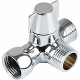 Solid Brass 3-way valve, 3-way diverter valve, 3-way shower valve, G1/2" T-adapter valve, for V1189-LC-LY-00077