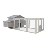Samland Wooden Chicken Coop with Spacious Run Outdoor Waterproof Hen House for Multiple Chickens V1060-DCN2511