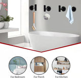 10pcs Bathroom Hardware Set, Including 16" Hand Bars, Toilet Paper Holders, Rings, Robe V1079-T0WEL10