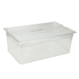 25L Slow Cooker Container with Lid Food Storage Case Multipurpose PP Transparent Clear Bin V1294-YM0901-3118250128111