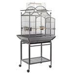 YES4PETS Large Bird Budgie Cage Parrot Aviary Carrier With Stand & Wheel V278-B023