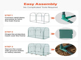 Crop 1.8 x 0.91 x 1.5 m Plant Protection Tent with Zippered Door, Wind-Resistant Tall Crop V952-ZZBHZ1PCS733WG3BH001V0