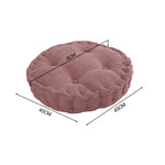 SOGA 2X Coffee Round Cushion Soft Leaning Plush Backrest Throw Seat Pillow Home Office Decor ROUNDCU97X2