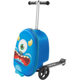 VEVOR Ride-on Luggage 20-inch Kids Scooter Suitcase with Flash Wheels Blue V952-FDDQXXLX20INVRMNL001V0