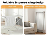 Devanti Heated Towel Rail Electric Clothes Airer Foldable Drying Rack 8 Bars TW-C-701Y-ALUM