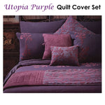 Accessorize Utopia Purple Quilt Cover Set Double V442-HIN-QUILTCS-UTOPIA-PURPLE-DS