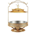 Gold Chafing Dish Buffet Set, Luxury Buffet r Hanging Lid Dining Stove Set with Lid V957-RLX39671022K