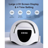Professional 288W UV/LED Nail Lamp with Smart Sensor,63 LED Beads UV Light for Gel Nails,4 Timer V1192-AZ-W-31895
