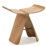 NNEOBA Creative Wood Butterfly Stool V728-1005005647818375-C
