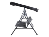 Gardeon Outdoor Swing Chair Garden Bench Furniture Canopy 3 Seater Mesh Black GSC-BST-LD2A-BK