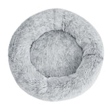i.Pet Pet Bed Dog Cat 90cm Large Calming Soft Plush Light Charcoal PET-BED-D90-CO