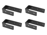 4PCS Door Barricade Bracket Heavy Duty Steel Open Security Bar Holder U Bracket for Barn Shed Garage V1294-YM0901-3114230162611