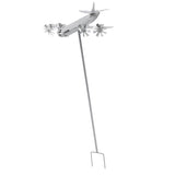 Airplane Wind Spinner Iron Metal Windmill Outdoor Decorative Airplane Wind Sculpture for Farm Lawn V1294-YM0901-3111240134611