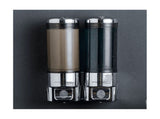 Adhesive Soap Dispenser 300ML Drill Free Wall Mount,Manual Dispenser Shampoo Shower for Kitchen V1366-AZ2-W-15820