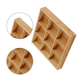 Divided Wooden Tray Multi Serving Tray for Hot Pot Restaurants Sushi Plate 9 V1294-YM0521-3118230024115