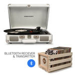 CROSLEY Crosley Cruiser White Sands - Bluetooth Turntable & Record Storage Crate V177-IW-CR8005FSC-WS4