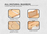 Luxury Adjustable Bamboo Bath Tray Caddy - Spa Book Wine & Accessories Holder V238-SUPDZ-41011690831952