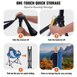 VEVOR Camping Chair Hammock Chair 136 kg Load Capacity Hammock Folding Chair V952-PTTYLSYBTYDC4GBBSV0