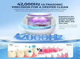 Ultrasonic Retainer Cleaner, 42kHz Portable UV Cleaner fors Aligner Mouth Guard V1337-MU-S5WU-7I6R
