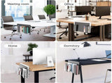 Adjustable Side Laptop Mount, No Drill Desk Storage Organizer, Metal Hanging Notebooks Holder, V1192-AZ-W-1100