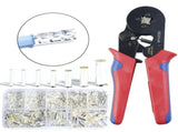 1100-Piece EN Tubular Bare Terminals and Crimping Pliers Set V1107-145-63776