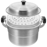 -Plated Aluminum Steamer Pot, Multipurpose Cooker for Steaming Vegetables and Making Soup V1370-AZ4-08777