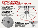 3PCS Heavy Duty Speed Bag Mount Hardware Set with Quick Release Pin Boxing Accessories Silver V1308-DSZKI-473-3