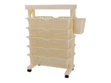Movable Bookshelf Removable Bookcase Rotatable Multilayer Mobile Bookshelf for Bedroom Dormitory V1294-YM0901-3116230011612