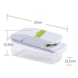 Vegetable Chopper with Container for Salad Prep Green V1263-JX-7122-2