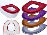 4 Pcs Toilet Seat Coverss for Bathroom Comfortable Cushion Cover Soft Thicker Warmer Washable V1259-DP01-A-5534