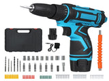 Traderight 12V Cordless Drill Kit 2.0Ah with 74pcs Set HW0286