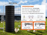 Hardware Cloth, 36'' x 50' Galvanized Wire Mesh Roll, 16 Gauge Chicken Wire Fence Roll, Vinyl V952-JSGSWL36IN50LQ843V0