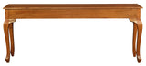 Queen Anne 3 Drawer Sofa Table - Light Pecan V199-ST003QALP