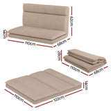 Artiss Floor Chair Sofa 2 Seater Linen Beige FLOOR-SBL-01LIN-2S-BR