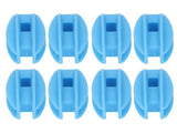 100PCS Electric Fence Insulator Weather Resistant ABS Square Tube Post Insulator for Steel Wire Blue V1294-YM0717-3111220228811