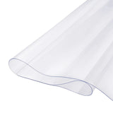 Plastic Table Cover, 48 x 48 Inch 1.5 mm Thick Clear Table Protector, Square PVC Desk Mat, V767-VVR-ZFXPVCZB48X40K46AV0