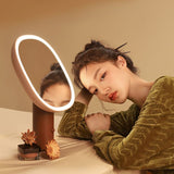 LED Makeup Mirror, Rechargeable Table Makeup Lights, 3X Magnification, Adjustable Brightness, Touch V1192-AZ-W-11453