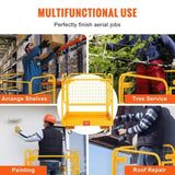 Forklift Safety Cage, 544 kg Load Capacity, 92 x 92 cm Folding Forklift Work Platform with Lockable V952-CCGZPTCWMS112KVAFV0