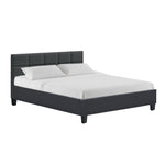 Artiss Bed Frame Queen Size Charcoal TINO BFRAME-H-TINO-Q-CA-AB