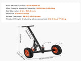 Trailer Dolly, 1000lbs Tongue Weight Capacity, Carbon Steel Trailer Mover with 2 inch Ball, 14 inch V952-TYSDQYC1000BJMKIYV0