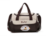 Small Coffee Fashionable Large-Capacity Cartoon Bear Shoulder Crossbody Mommy Bag - Stylish and V888-ELOSUNG17284