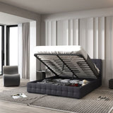 Milano Decor Eden Gas Lift Bed - Dark Grey - Double ABM-10001886