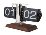 Flip Desk Clock Vintage Large Number 24 Hours Auto Flip Down Mechanical Clock for Home Living Room V1294-YM0901-3115250023812