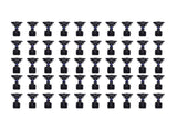 50Pcs Double Nozzle Sprinkler G1/2 Male Thread 360 Degree Rotating Water Sprayer for Garden Lawn V1294-YM0901-3111210177811