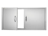 BBQ Access Door, 915x610 mm Double Outdoor Kitchen Door, Stainless Steel Flush Mount Door, Wall V952-SMMBSCJMYS36WMLACV0