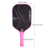 T700 Carbon Fiber Pickleball Paddle Set 8.0oz Lightweight Widebody Design, Ideal for V1232-PKQPTZ004